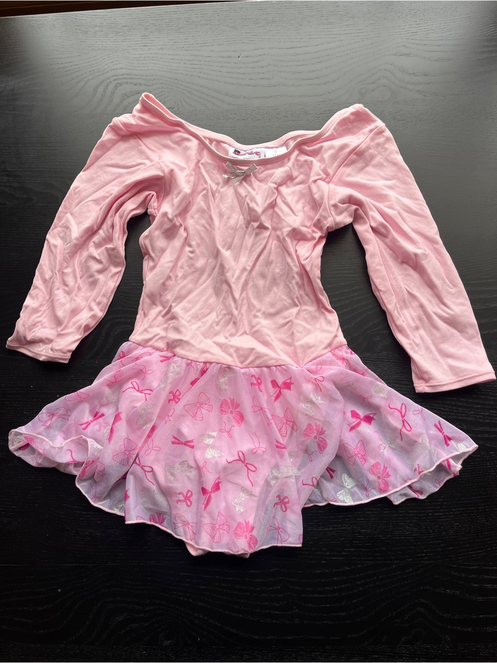 Jacques Moret Pink Long-Sleeve Ballet Tutu Dress